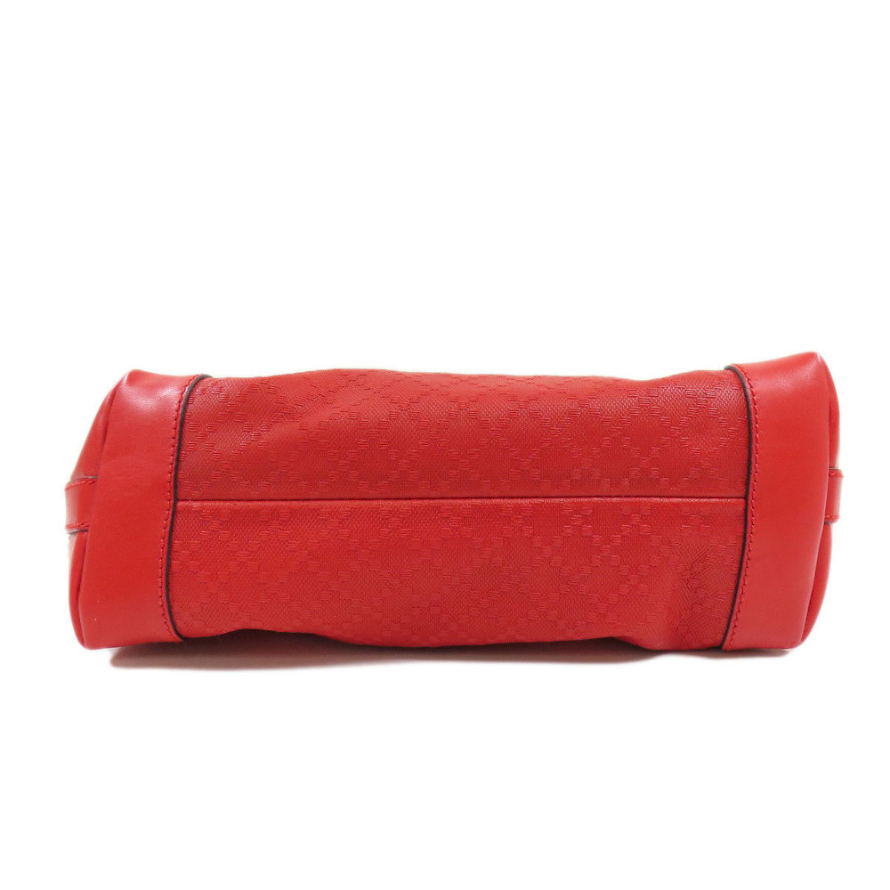 Gucci Diamante Handbag Leather Red - Picture 4 of 9